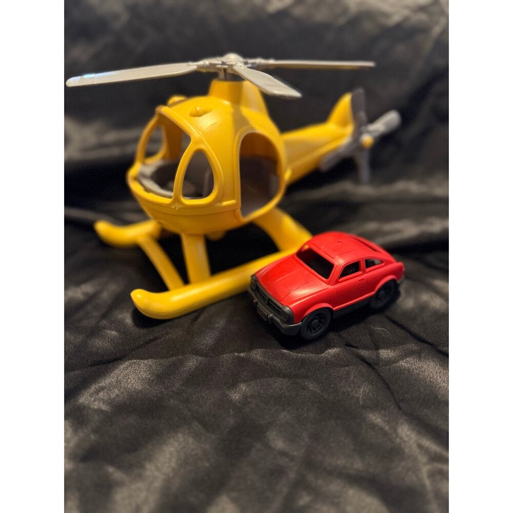 Green Toys Helicopter and car Recycled BPA free